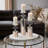 Set of 3 Metal and Marble Pillar Candle Holders & Taper Holders - Decorative Accent for Home Decor-2099463101