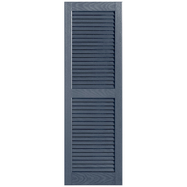 Straight Top Open Louvre Shutters Pair