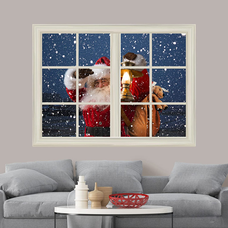 Santa Claus Christmas Eve Self-Adhesive Wall Mural