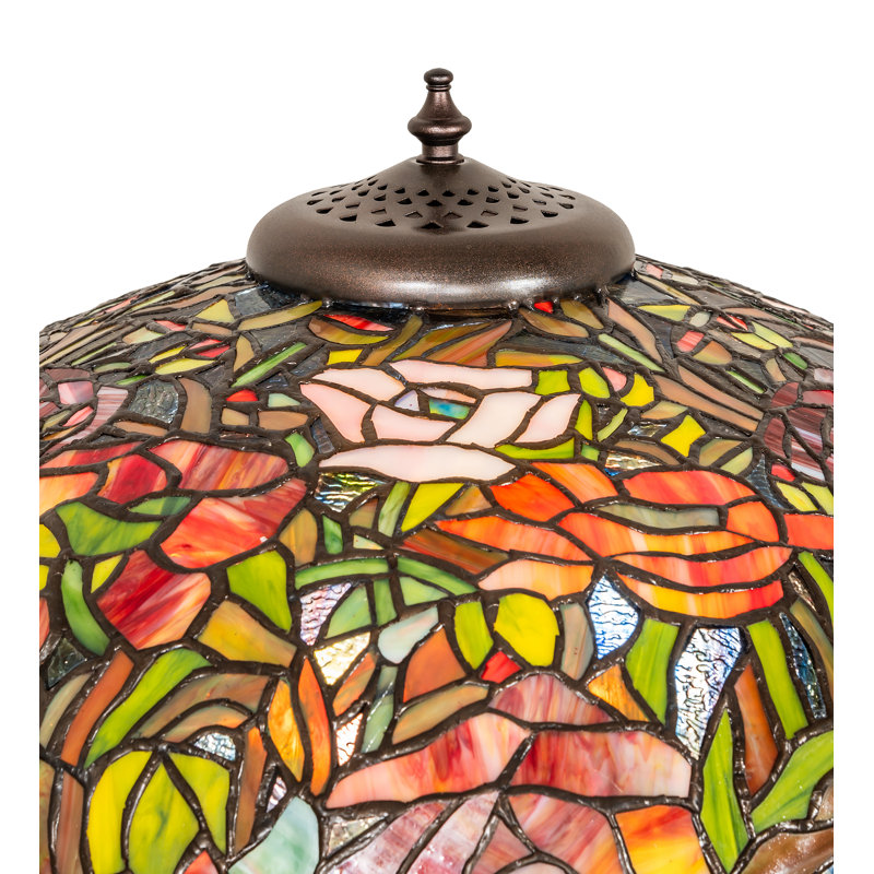 67" High Tiffany Poppy Floor Lamp