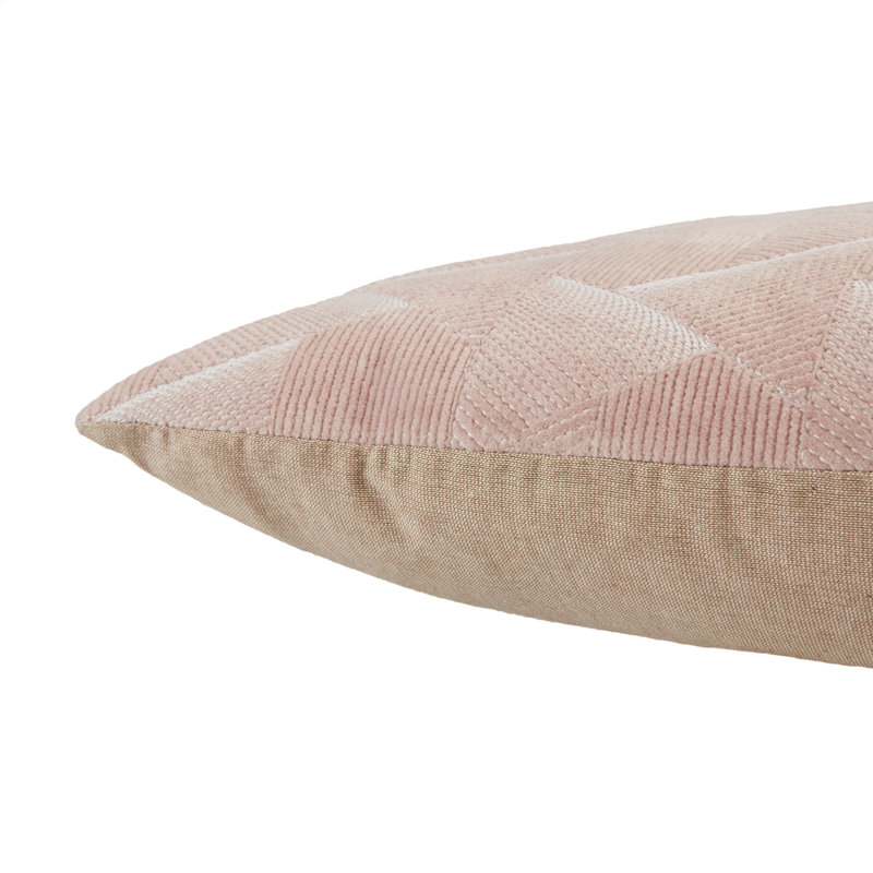Coussin 100% coton Gretchen, Duvet, Rosé
