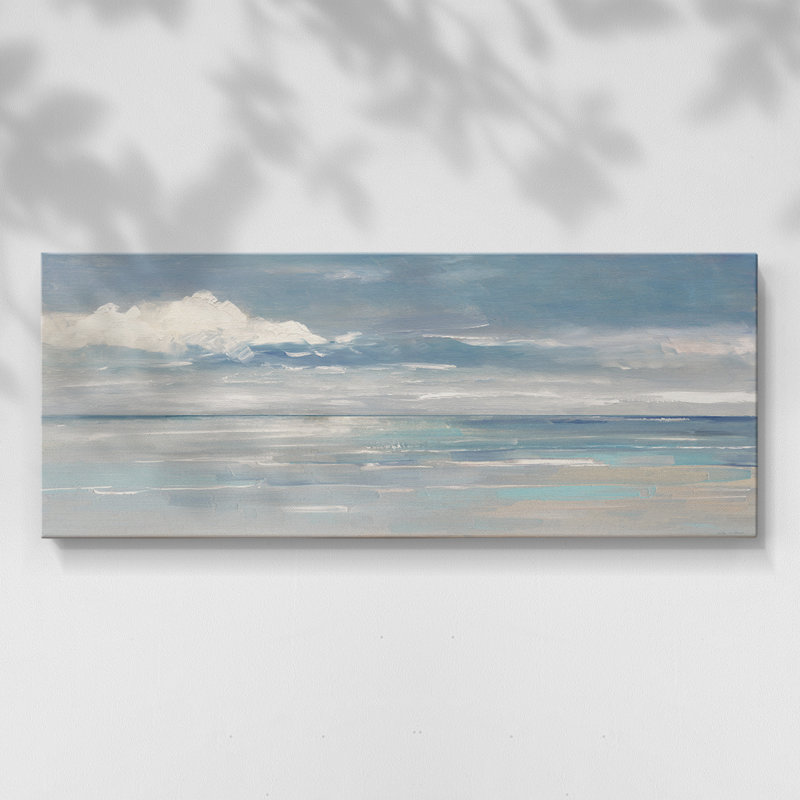 Coucher de soleil au coucher du soleil - Toile tendue avec châssis - Prêt à accrocher, H 12 po x l 30 po