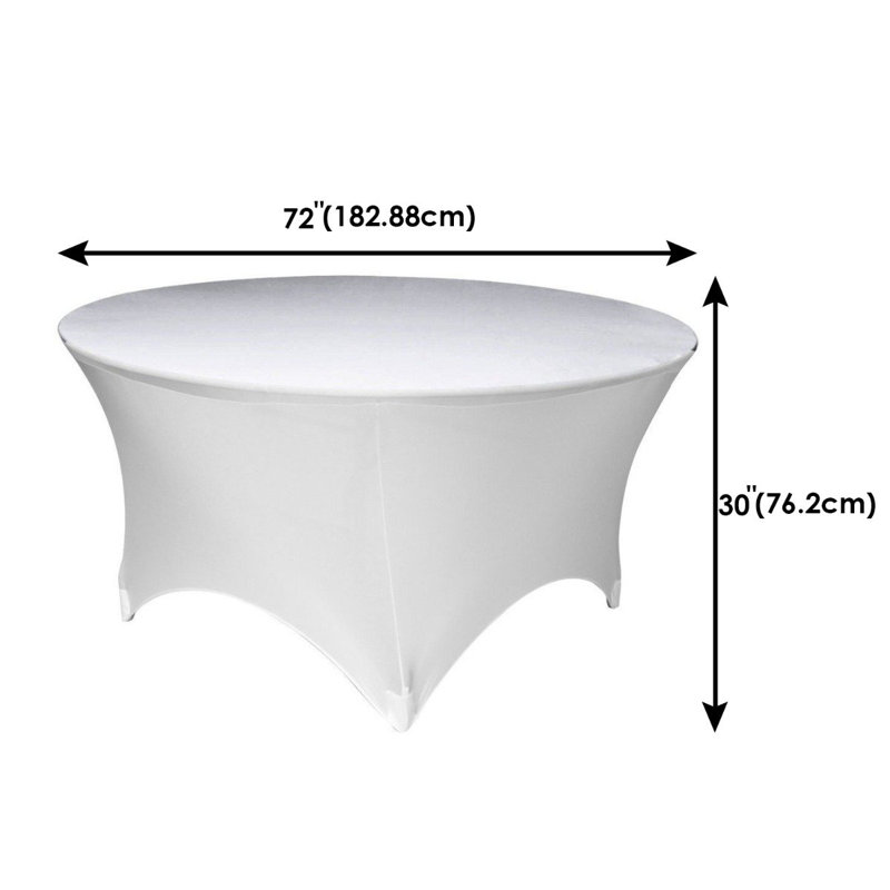 Ebonne Tablecloth, 182cm W x 182cm L, White