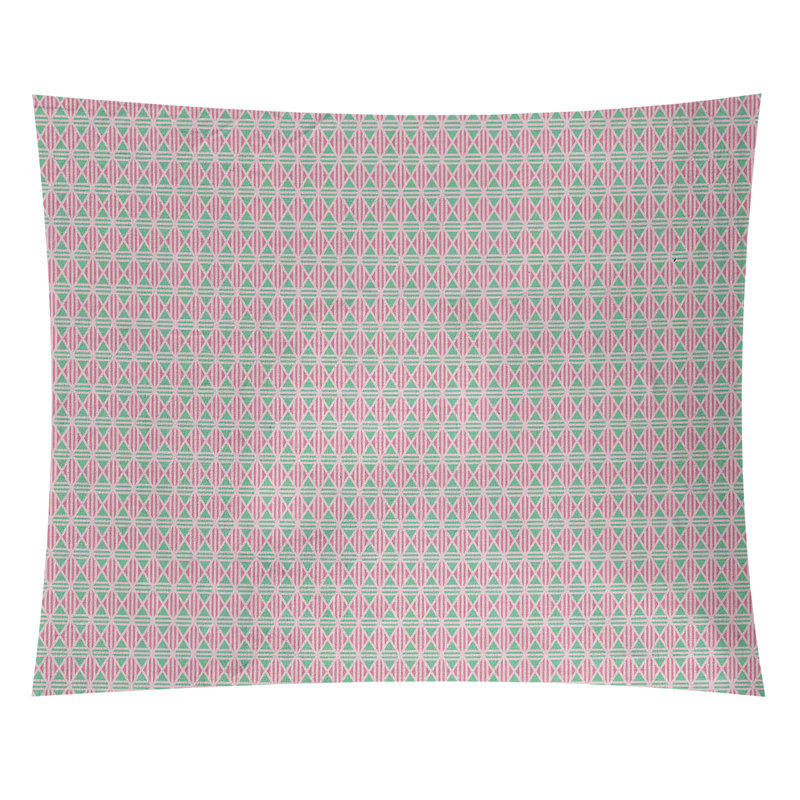 Tapisserie «Avicia Lined Diamonds» par Katelyn Elizabeth, H 27,5 po x l 37,5 po, Intérieur / extérieur
