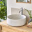 Milos Round Brown Premium Terrazzo Bathroom Sink-1278716079
