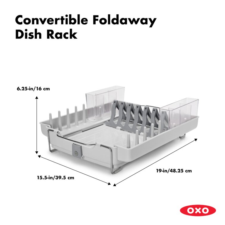 OXO Good Grips Plastic Foldaway Dish Rack 1473480