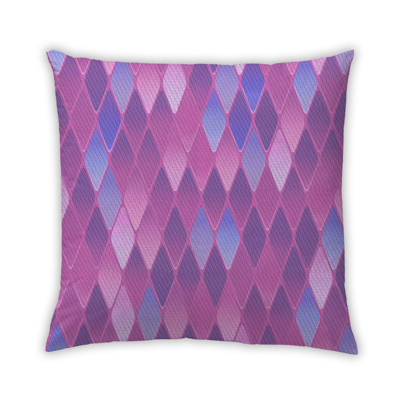 Housse et insert de coussin carré Inia, Synthétique, Rouge