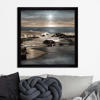 " Blue Sea Sunset II " by Mike Calascibetta