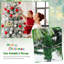 Arbre de Noël blanc réaliste floqué / givré avec lumière DEL-350206249