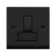 Matt Black 13A Fused Ingot Connection Unit Switched With Flex