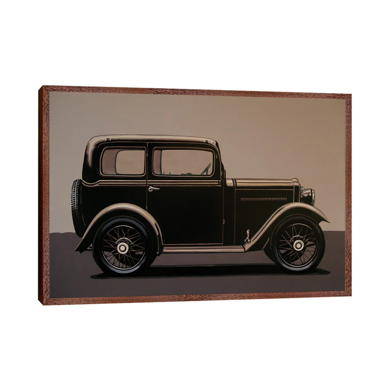 Morris Minor Saloon 1928 by Paul Meijering - Floater Frame Gallery-Wrapped Canvas Giclée on Canvas