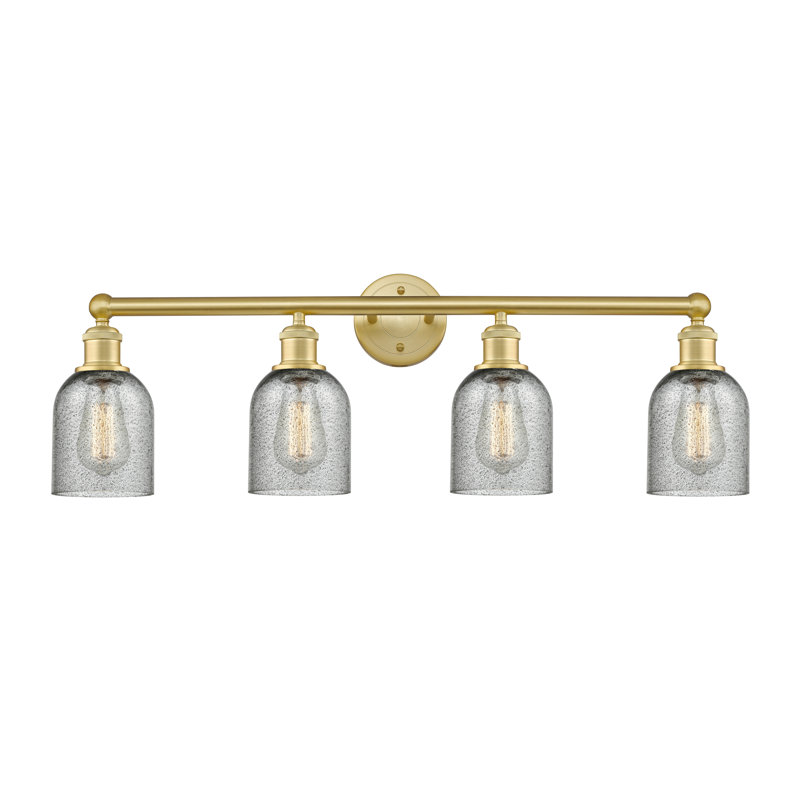 Reiko 4 - Light Dimmable Vanity Light, Charcoal, Satin Gold