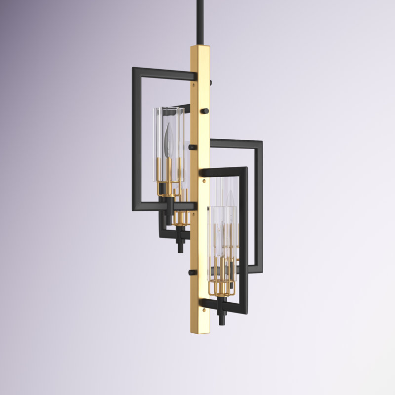 Etta Avenue™ Vivaan 4-Light Metal Sputnik Modern Linear Chandelier 