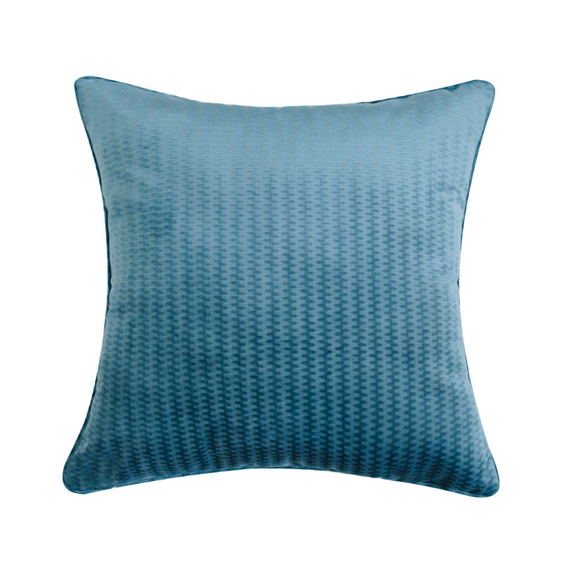  Housse et insert de coussin carré en coton, Bourre en polyester, Bleu marine