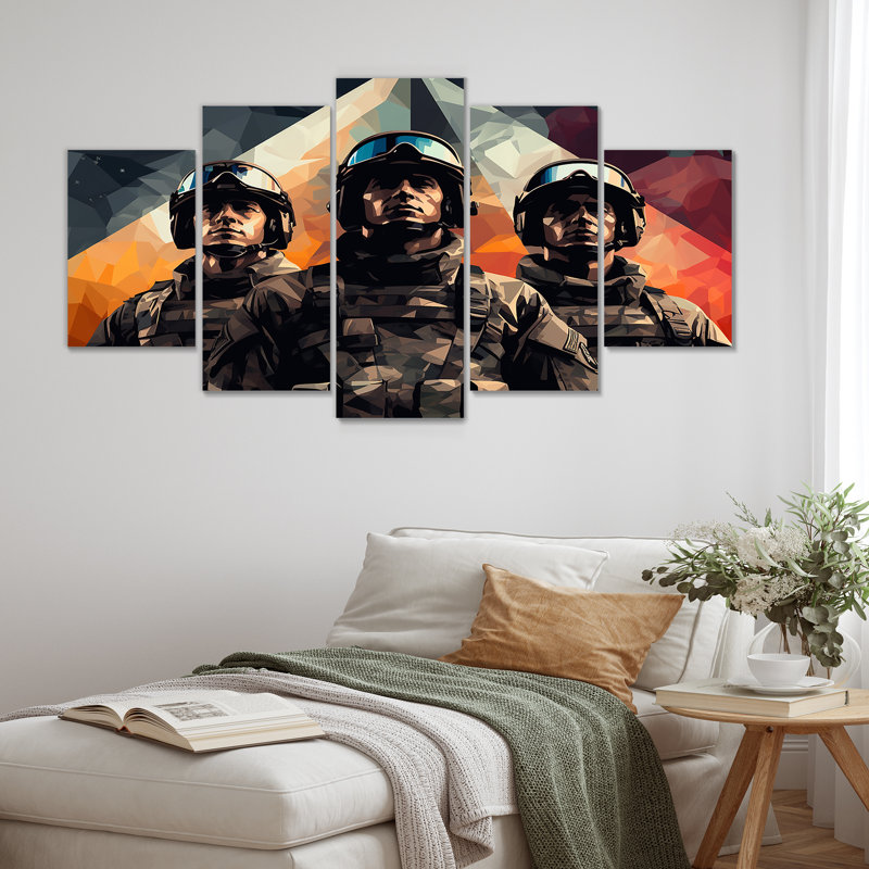  «Militaire, précision militaire - Ensemble d'art mural multi-panneaux militaire