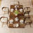 63'' Dining Table for 4-6, Modern Rectangular Dining Room Table with Geometric Relief