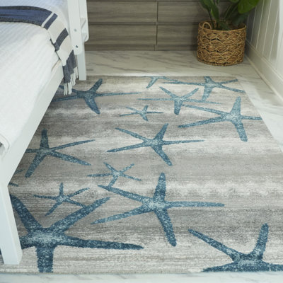 Bayshore Coastal Starfish Area Rug