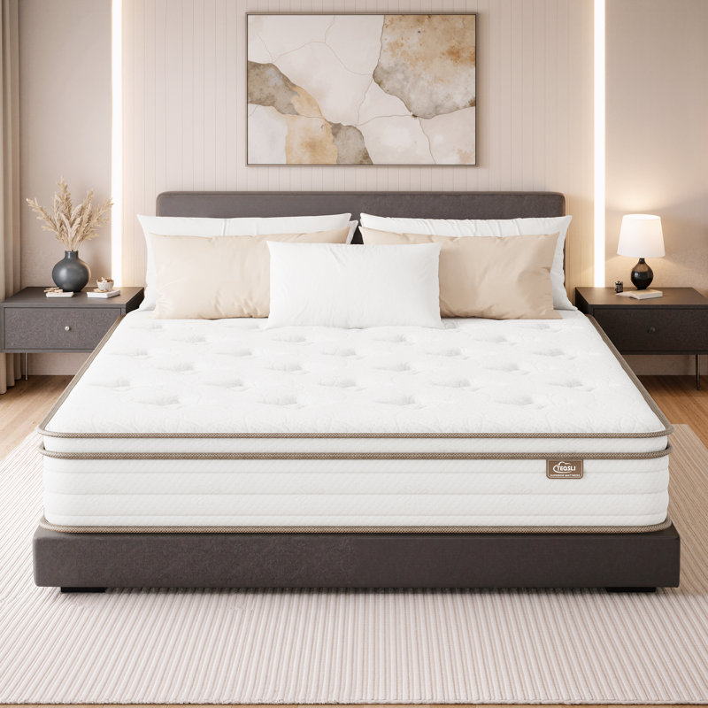 10" Queen Gel Memory Foam Hybrid Mattress with Pocket Springs, Medium Comfort, Pressure Relief and Motion Isolation, CertiPUR-US Certified, 100-Night Trial