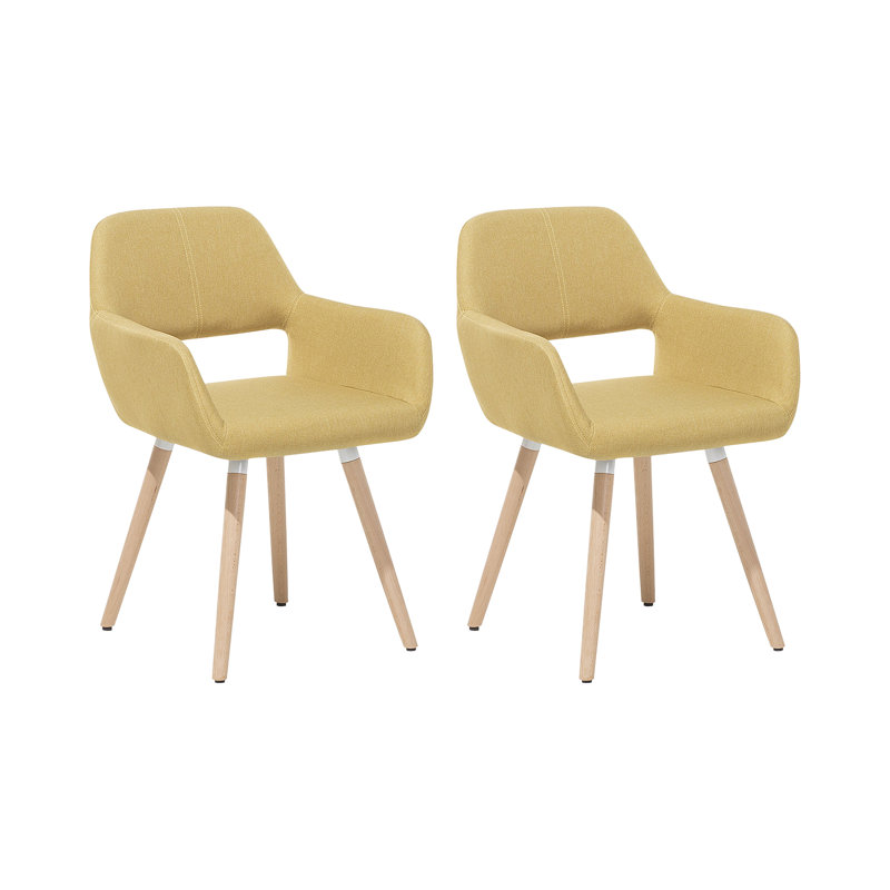 Alida 49cm H Upholstered Armchair, Yellow