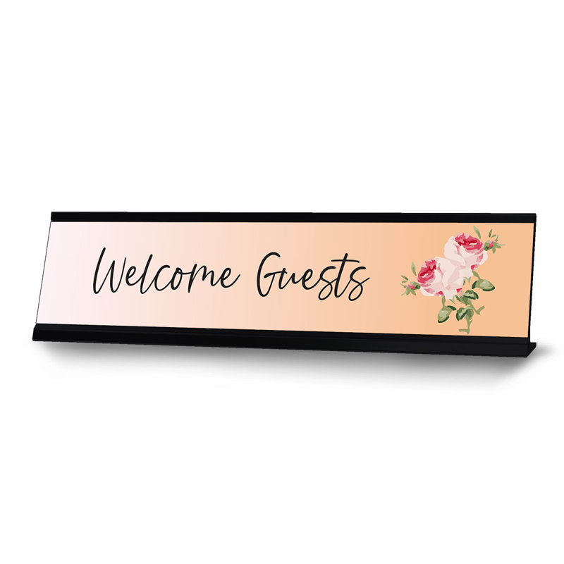 Plaque de bienvenue