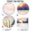 «Hockey Rink In Canada At Sunset II - Sports», impression murale en métal-798507886