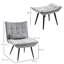 Krystal Accent Chair with Footstool-1463445422