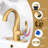 Single-Hole Single-handle Bathroom Faucet with Drain Assembly-89621436
