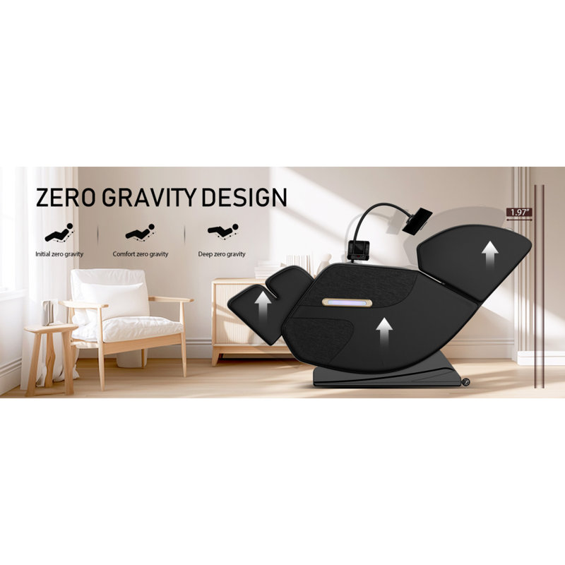 Fauteuil de massage inclinable sans gravité avec pression d'air corporelle complète