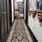 Washable Living Room Area Rug - Large Bedroom Rug Distressed Oriental Non-Slip Non-Shedding Print Floor Carpet for Dining Room Kitchen (Black)-1347217244