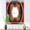 Miroir d'appoint vintage sans cadre bohémien et éclectique