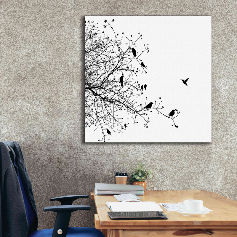 «Bird I» par GraphINC, estampe numérique sur toile, H 37 po x l 37 po x P 1,5 po
