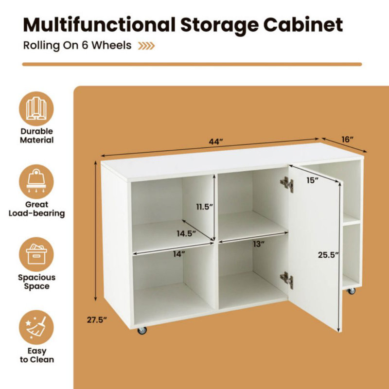 Cyrah Accent Cabinet, White