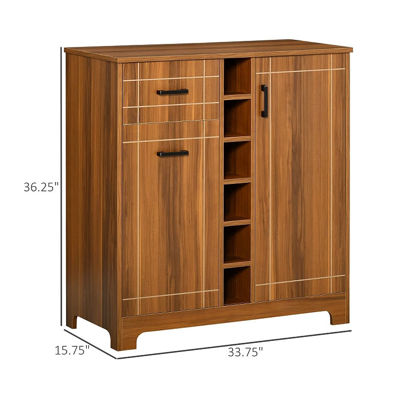 Armoire de rangement avec rangement, armoire à vin, armoire rétro