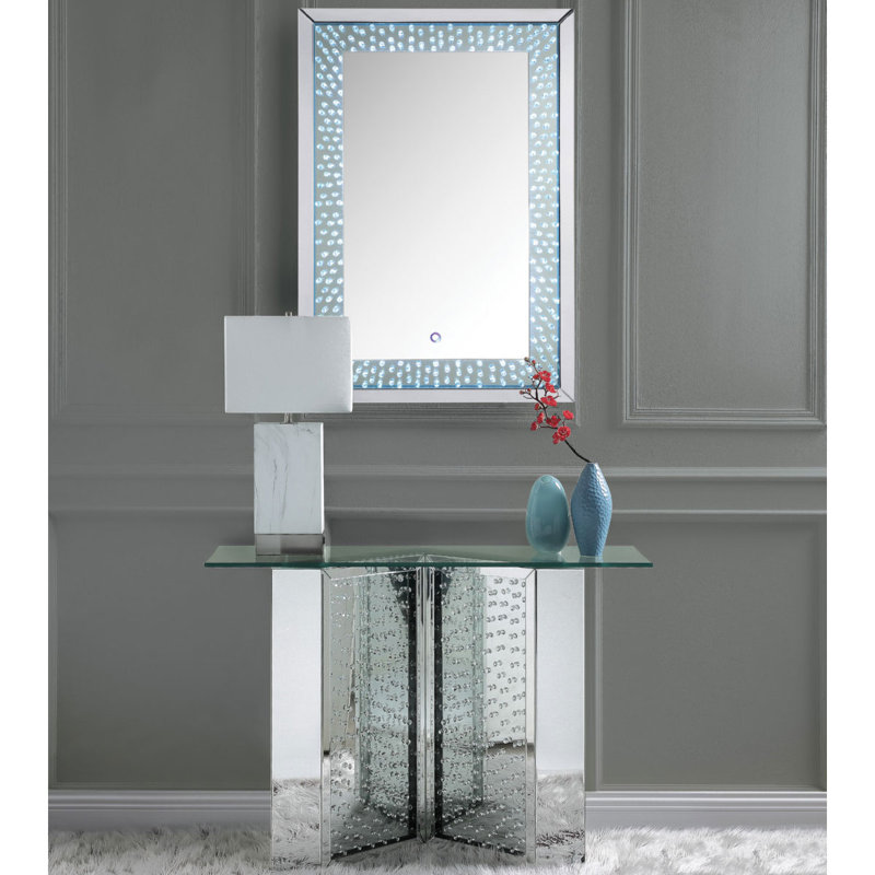 Miroir pleine grandeur à lumières biseautée glam Darroll