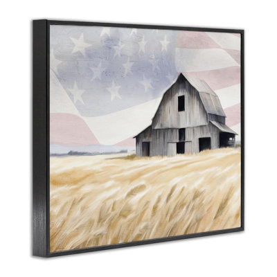 Amber Waves of Farmland Framed Giclee, design by Kim Allen
