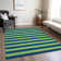 Sneller Flatweave Washable Striped Indoor / Outdoor Rug