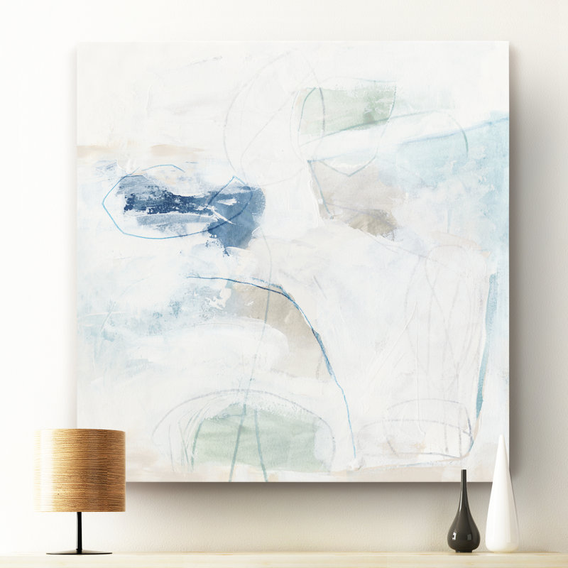 Pebble Coast I - reproduction d'art sur toile, H 16 po x l 16 po x P 1 po, Toile tendue
