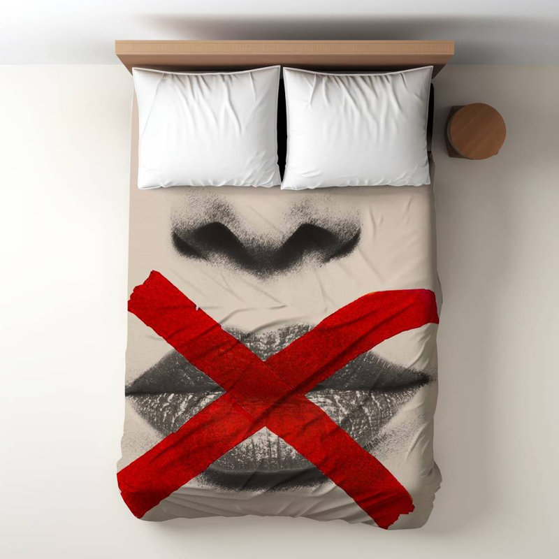 Duvet Cover Prints Sateen Duvet Cover, Red