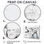 Loup hurlant en couleurs douces III - ensemble d'art mural loup-877879708-877879711-877879713