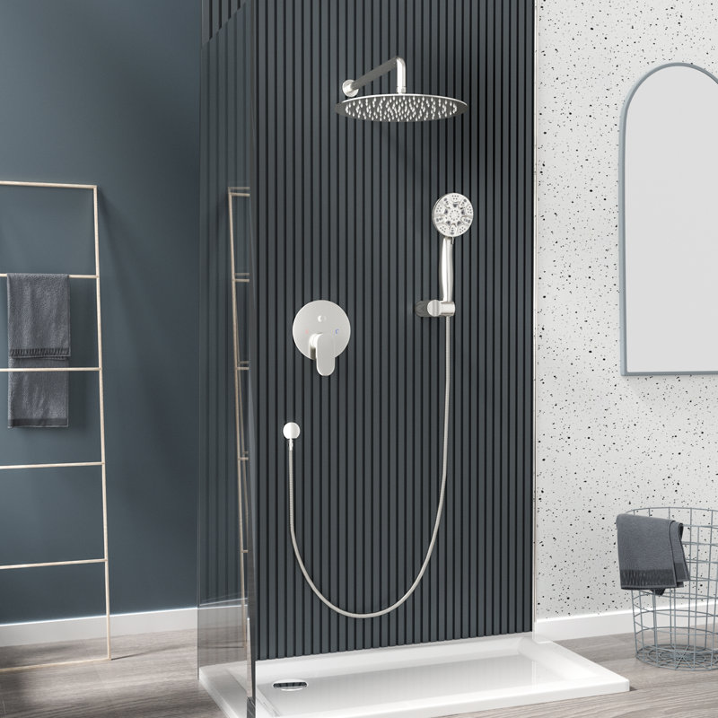 Système de douche complet, Nickel brossé