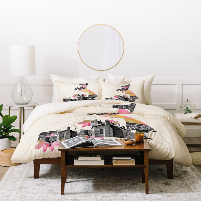 Ensemble de housse de couette 3 pièces Ceren Kilic, Housse de couette simple / simple TG et 1 taie dé