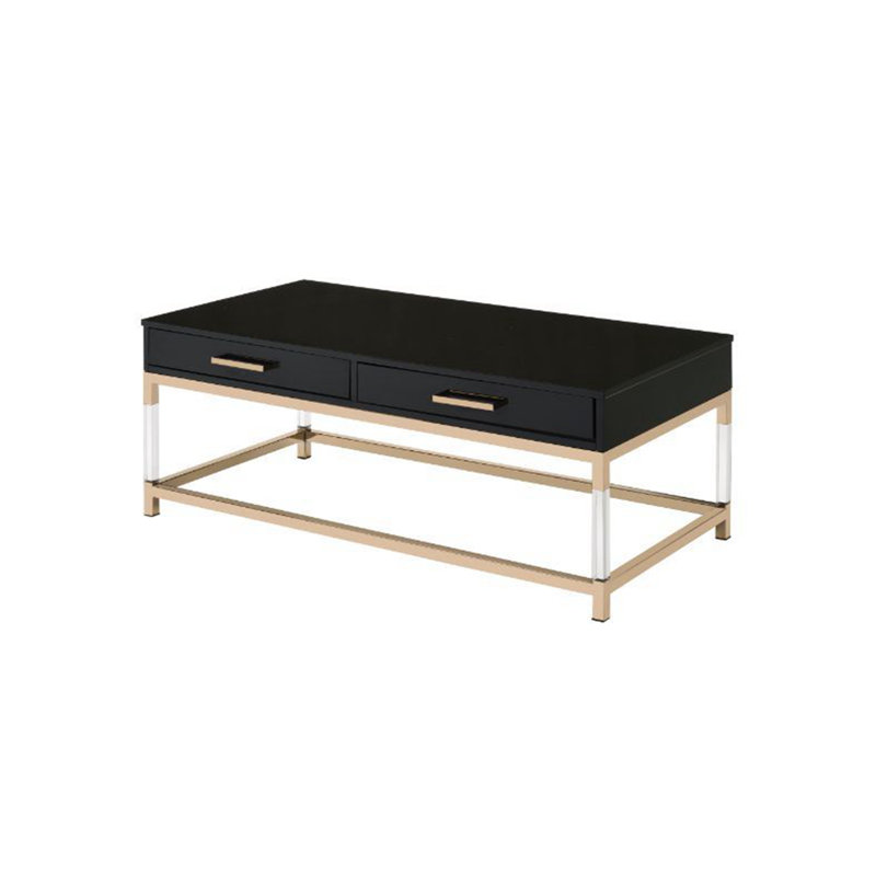 Table de salon, table basse avec rangement, H 18 po x L 44 po x l 22 po
