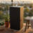 Rectangular Polystone LED Outdoor Bubble Fountain - Black-896376558-896376559
