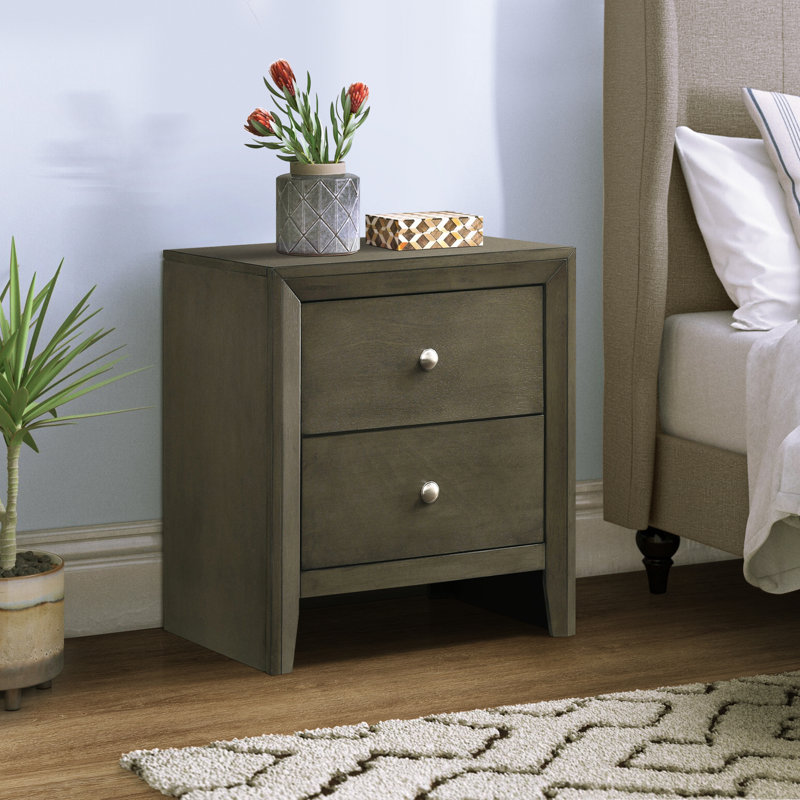 Table de bout Table de chevet moderne, Gris