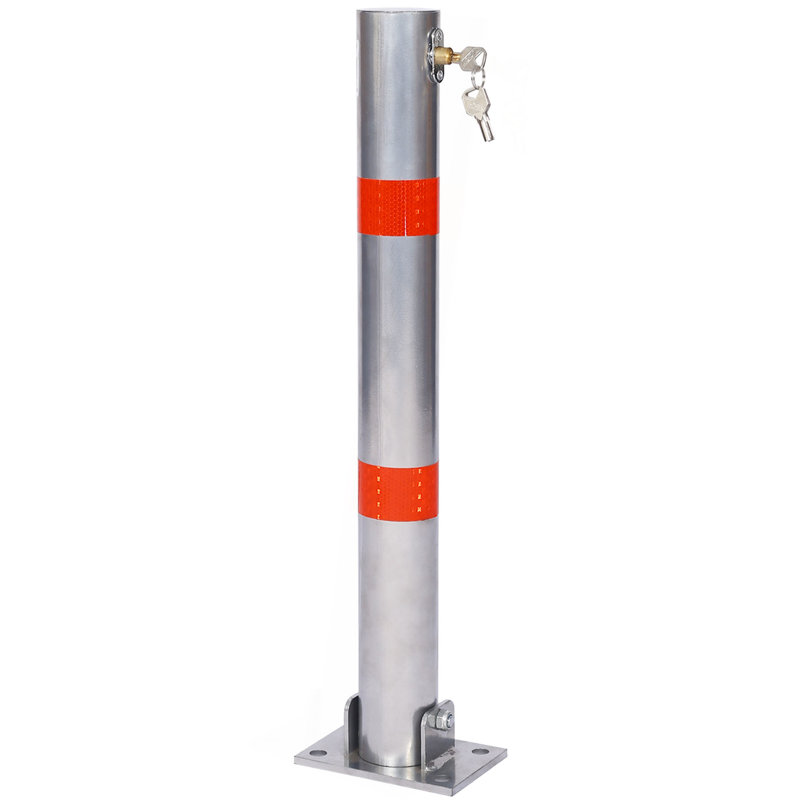 Borne de stationnement, barrière de poteau avec serrure, poteaux de protection de stationnement de voiture, décoration de garage de maison, barrière de stationnement ronde