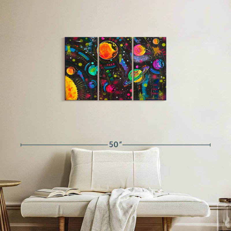 Oberle Colorful Solar System, 20" H x 33" W
