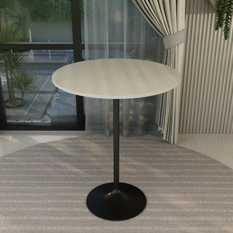 Table de salle à manger Harton, Bois naturel clair, H 43,52 po x L 35,43 po x l 35,43 po