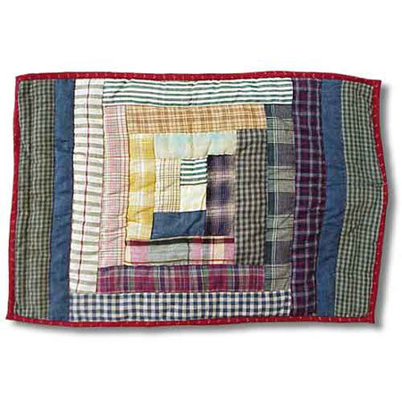 Wild Goose Log Cabin 19" Cotton Placemat