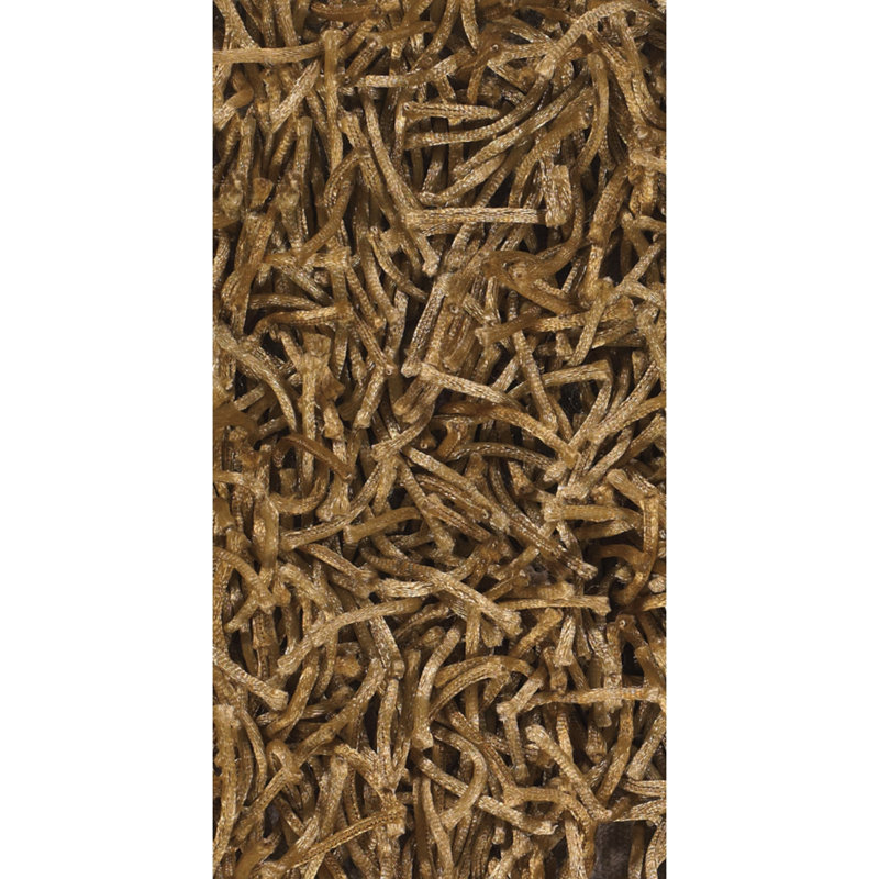 Tapis contemporain brun tissé à la main Latitude Run® Zara, Rectangle 4 pi x 6 pi