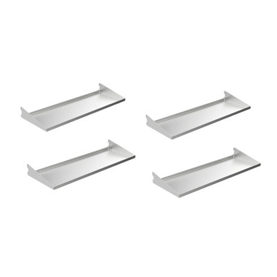 Biohort Shed Adjustable Metal Shelves 9.6" L x 28.3" W x 2.9" H (4 pack) Shelves Only